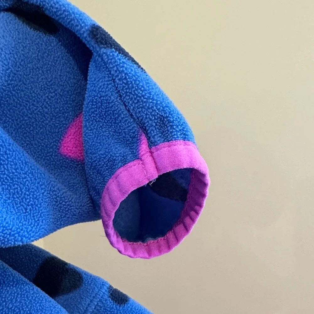 OshKosh B'gosh Girl’s Blue Fleece with Pink and Navy Blue Hearts